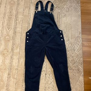 NWT Gap Maternity Navy Cord Overalls